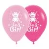 Sempertex It S A Girl Teddy Fashion Pink & Fuchsia Latex Balloons 30cm 6pk -Party Supplies Store 20011236