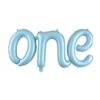 One Script Matt Foil Balloon Pastel Blue 35x48cm -Party Supplies Store 213616