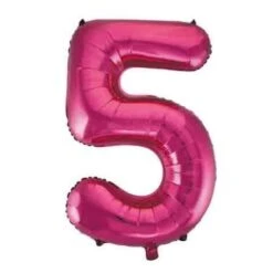 FOIL BALLOON 86cm Magenta Number #5