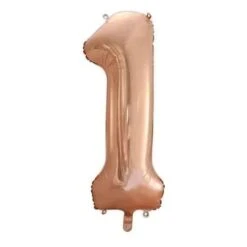 FOIL BALLOON 86cm Rose Gold Number #1