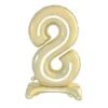 Standing Foil Balloon #8 Luxe Gold 76cm -Party Supplies Store 214018 500x500 1