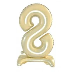 Standing Foil Balloon #8 Luxe Gold 76cm