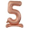 Standing Foil Balloon #5 Rose Gold 76cm 2 Standing Foil Balloon #5 Rose Gold 76cm -Party Supplies Store 214025 500x500 1