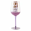 21 Glitterati Wine Glass 430ml Purple