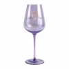 21st Coloured Wine Glass Rose Gold Decal 430ml