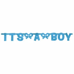 Baby Boy Foil Banner
