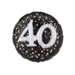 Anagram Multi-Balloon Holographic Sparkling Birthday 40 P75