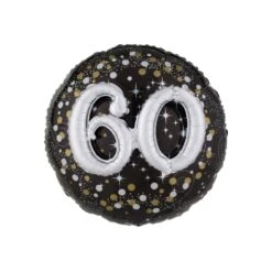 Anagram Multi-Balloon Holographic Sparkling Birthday 60 P75