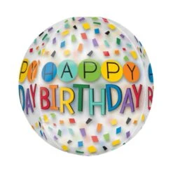 Anagram Orbz Clear HBD Rainbow G20