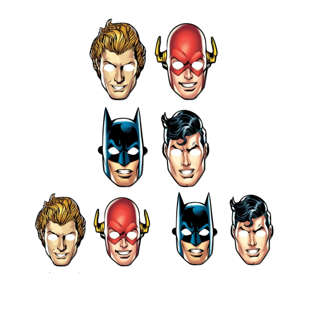 Anagram Justice League Heroes Unite Paper Masks 3 Anagram Justice League Heroes Unite Paper Masks