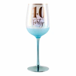 40 Glitterati Wine Glass Blue 430ml