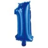 Numeral Foil Balloon 35cm Royal Blue - 1 2 Numeral Foil Balloon 35cm Royal Blue - 1 -Party Supplies Store 42911 2
