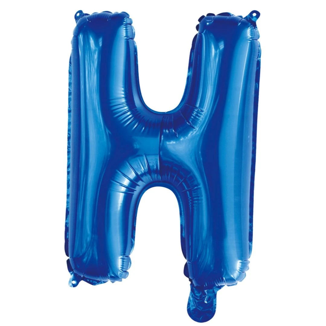 Alphabet Foil Balloon 35cm Royal Blue - H 4 Alphabet Foil Balloon 35cm Royal Blue - H - Image 2