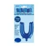 Alphabet Foil Balloon 35cm Royal Blue - U -Party Supplies Store 44730