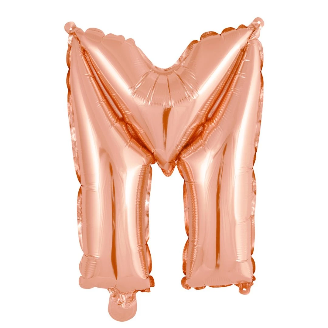 Alphabet Foil Balloon 35cm Rose Gold - M 4 Alphabet Foil Balloon 35cm Rose Gold - M - Image 2