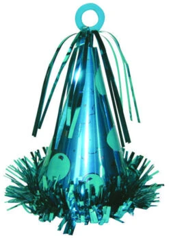 Anagram Party Hat Balloon Weight - Caribbean Blue