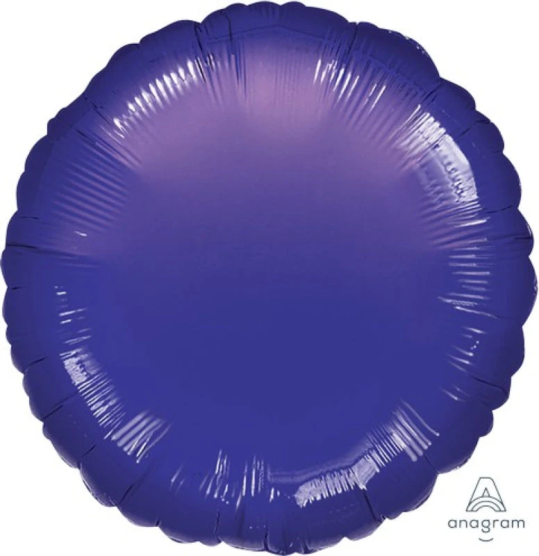 Foil Balloon 45cm Standard Circle HX Metallic Purple S15 3 Foil Balloon 45cm Standard Circle HX Metallic Purple S15