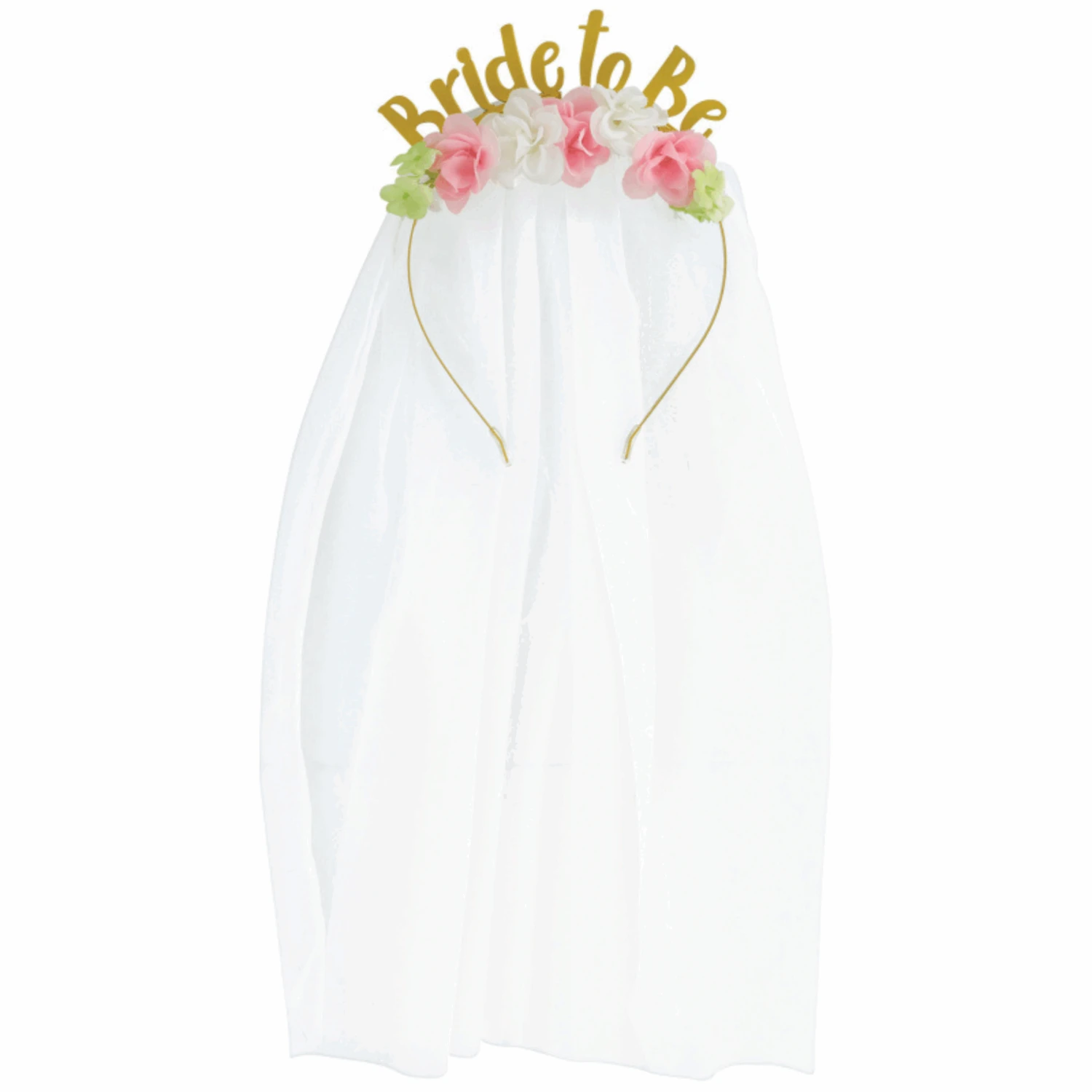 Bride To Be Word Headband W/Ve Il 3 Bride To Be Word Headband W/Ve Il