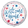 Red, White, Blue Welcome Home Foil Balloon 45cm -Party Supplies Store 53881 1