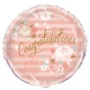 Floral Congratulations Foil Balloon 45cm