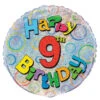 9th Birthday Foil Balloon 45cm -Party Supplies Store 55501 1