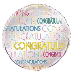 Congrats Star Foil Balloon 45cm