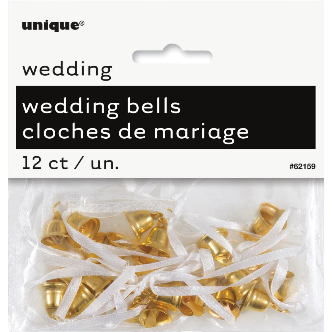 12 Gold Wedding Bells 3 12 Gold Wedding Bells