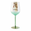70 Glitterati Wine Glass Green 430ml