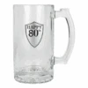 80th Beer Stein With Handle Pewter Look Badge 500ml -Party Supplies Store 80th Beer Stein with Handle Pewter Look 16cm 500ml