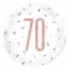 Rose Gold 70th Foil Balloon 45cm -Party Supplies Store 84907 1