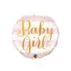 Foil Balloon 45Cm Baby Girl Pink Stripes -Party Supplies Store 88004