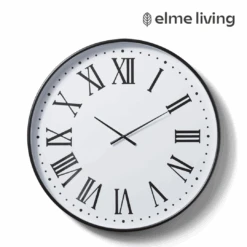 Burke Wall Clock Black 90x8x90cm