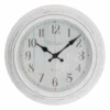 Small White-Washed Décor Clock 23cm