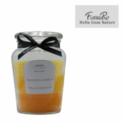 Glass Candle Fumare Yellow Pineapple & Mango D7.2Cmxd8.5Cmx12.5Cmh
