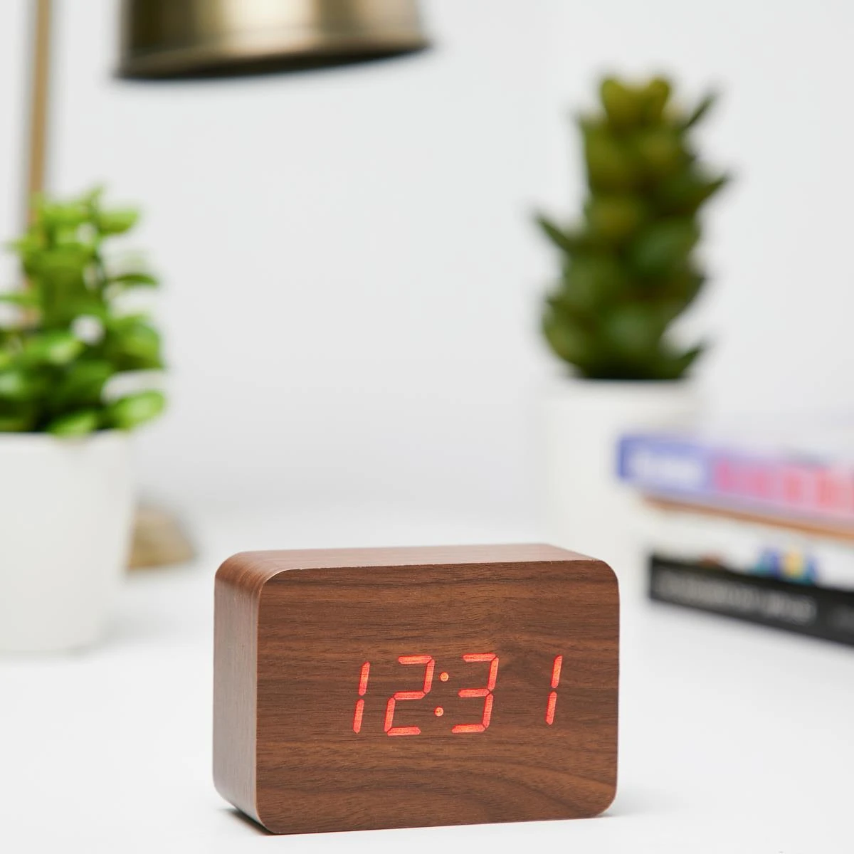 Clock LED Wood Cuboids Table Clock(R 4 Clock LED Wood Cuboids Table Clock(R - Image 2