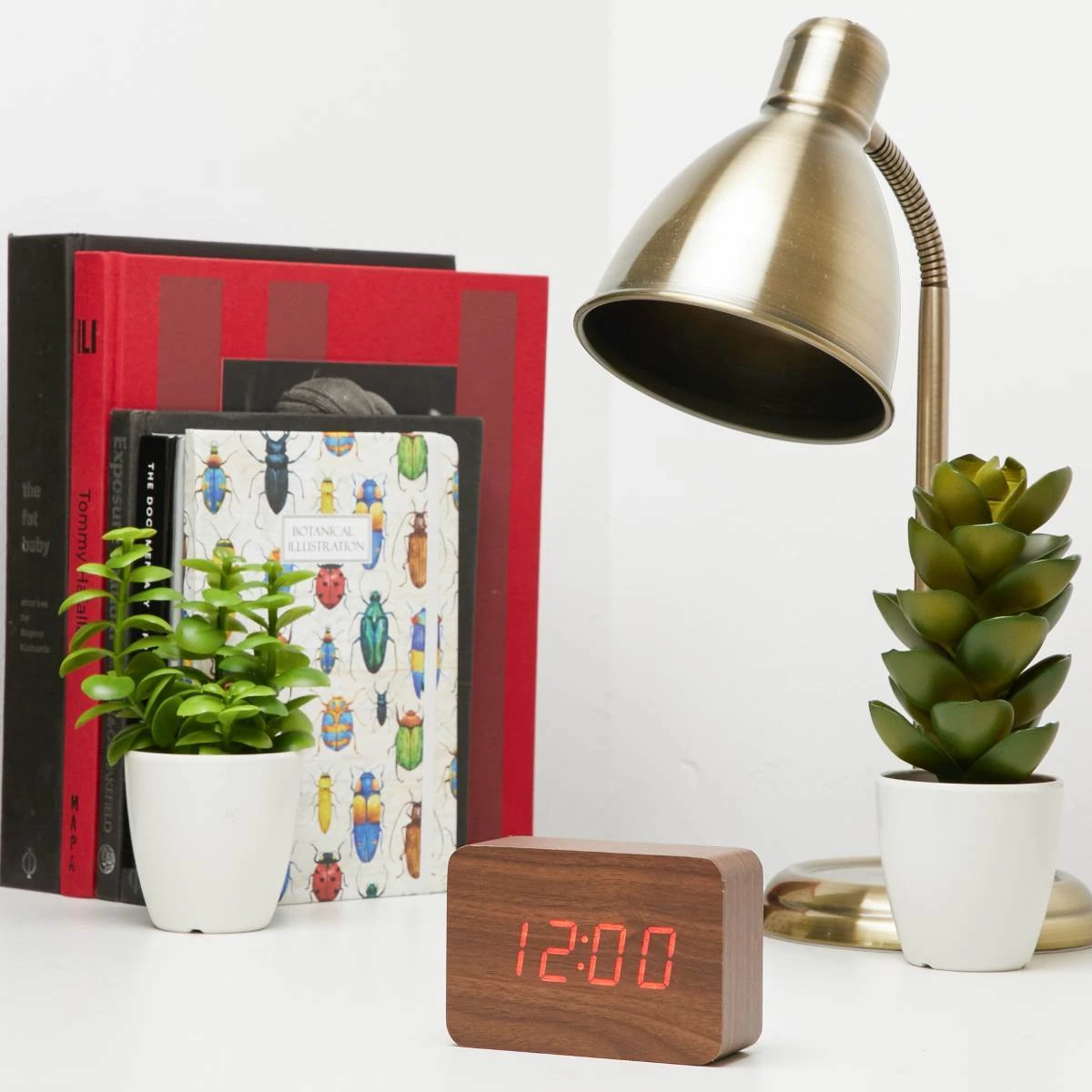 Clock LED Wood Cuboids Table Clock(R 3 Clock LED Wood Cuboids Table Clock(R