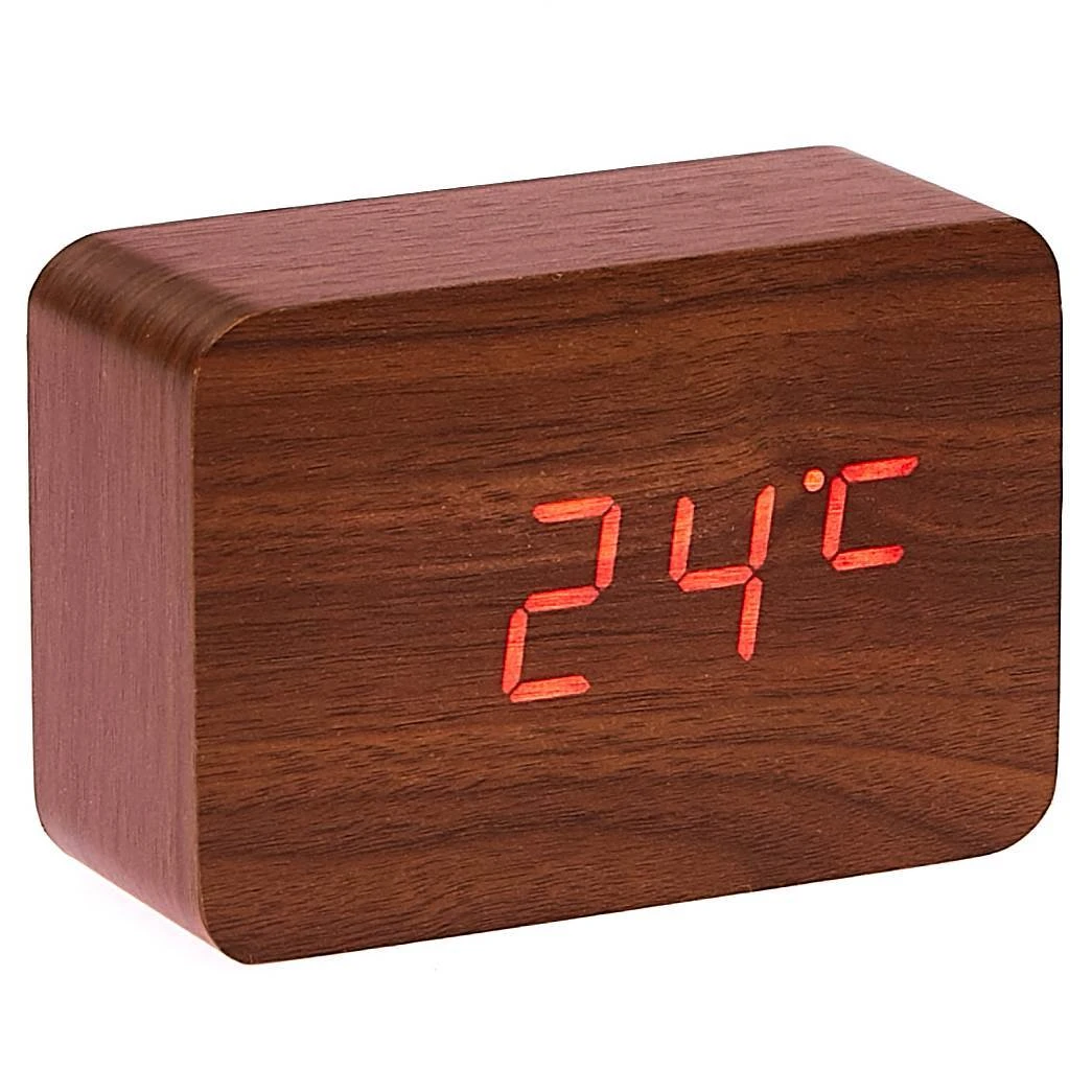 Clock LED Wood Cuboids Table Clock(R 6 Clock LED Wood Cuboids Table Clock(R - Image 4