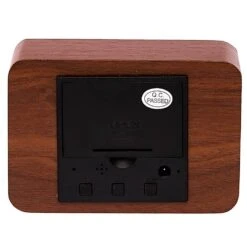 Clock LED Wood Cuboids Table Clock(R 12 Clock LED Wood Cuboids Table Clock(R -Party Supplies Store Checkmate Larch LED Wood Cuboid Alarm Clock 10x7x4.3cm Dark Brown p5