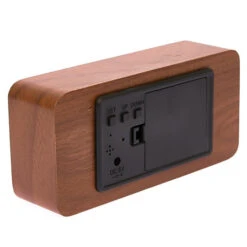 Checkmate Spruce LED Wood Cuboid Alarm Clock 15x6.8x3.9cm Dark Brown -Party Supplies Store Checkmate Spruce LED Wood Cuboid Alarm Clock 15x6.8x3.9cm Dark Brown p6