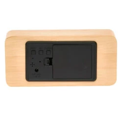 Checkmate Spruce LED Wood Cuboid Alarm Clock 15x6.8x3.9cm Light Brown -Party Supplies Store Checkmate Spruce LED Wood Cuboid Alarm Clock 15x6.8x3.9cm Light Brown p5