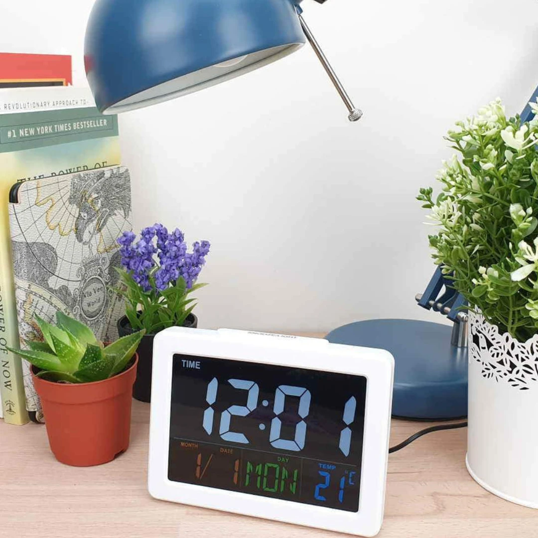 Colour Screen LCD Table Clock Assorted 10 Colour Screen LCD Table Clock Assorted - Image 8