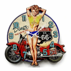 Clock Iron Plate Stamping Clock Moto 40cm