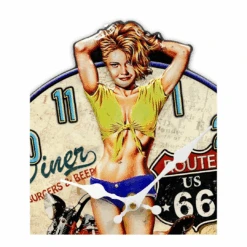 Clock Iron Plate Stamping Clock Moto 40cm -Party Supplies Store Clock Iron Plate Stamping Clock Moto 40cm p4