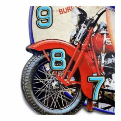 Clock Iron Plate Stamping Clock Moto 40cm -Party Supplies Store Clock Iron Plate Stamping Clock Moto 40cm p6