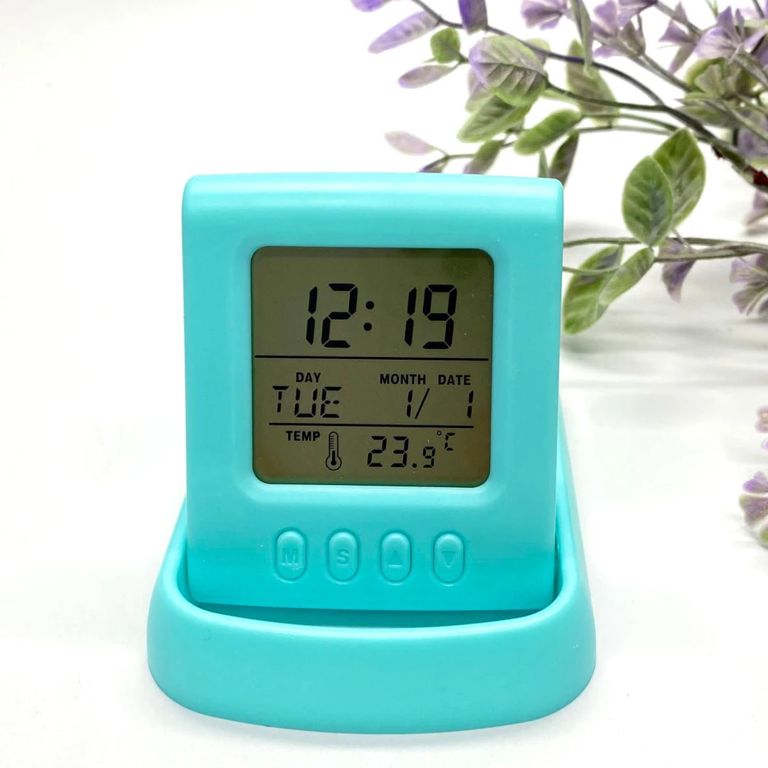 Clock LCD Table Clock Iphone Holder Assorted - Image 2