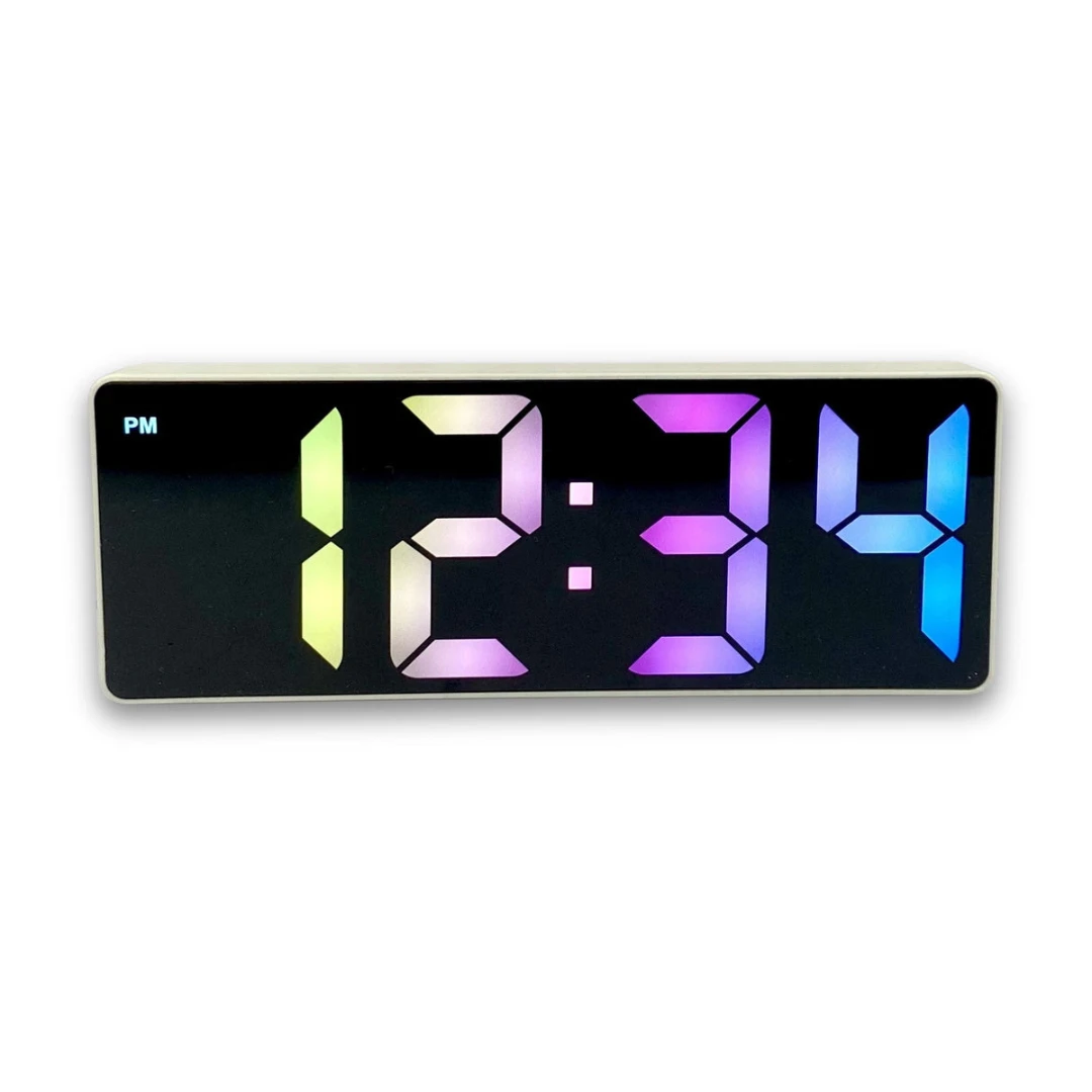 Clock Rainbow LCD Table Clock Assorted 4 Clock Rainbow LCD Table Clock Assorted - Image 2