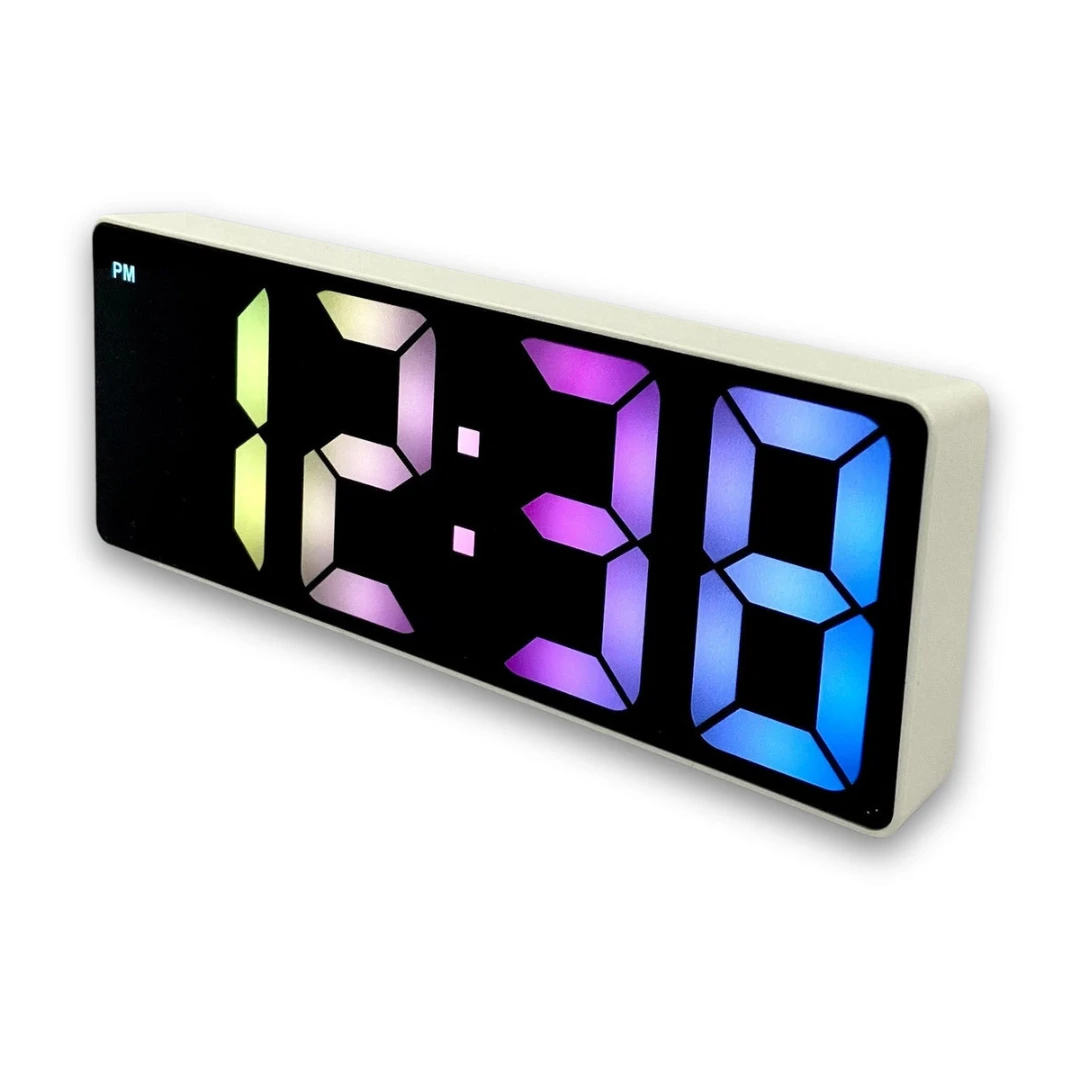 Clock Rainbow LCD Table Clock Assorted 6 Clock Rainbow LCD Table Clock Assorted - Image 4