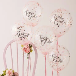 AMSCAN Floral Hen Party Confetti Balloons Team Bride 30cm
