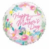 Foil Balloon 43cm Inflated Bulk Printed Blooms Mothers Day -Party Supplies Store Foil Balloon Happy Mothers Day Printed Blooms 43cm