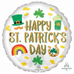 Anagram Foil Balloon Happy St. Patricks Day Icons 45cm